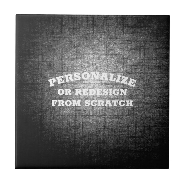 Your Text or Design Here - Create a Custom Ceramic Tile (Front)