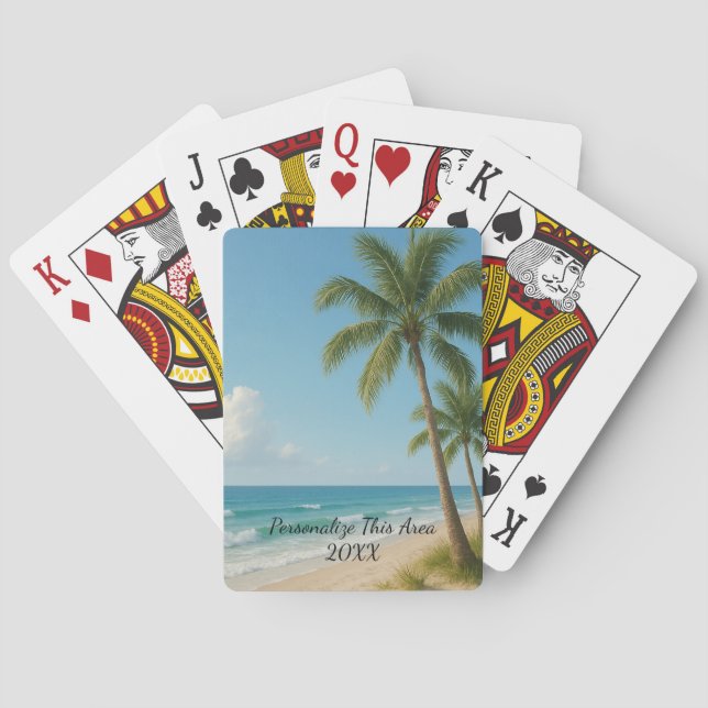 Your Text & Photo Customisable Playing Cards (Back)