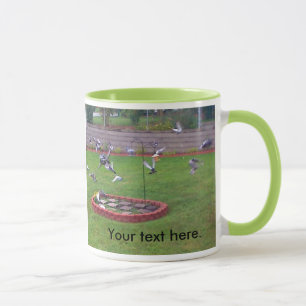Your text Pigeons Flying Bird Garden Mugs