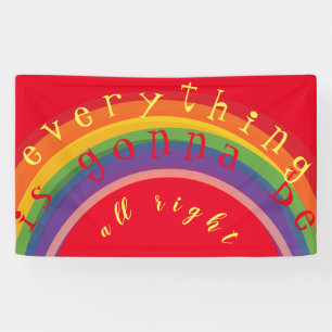 "Your Text " Rainbow Banner