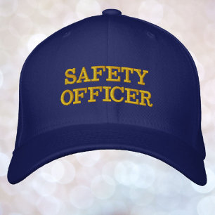 Your Text Safety Officer Staff Any Colour Thread Embroidered Hat