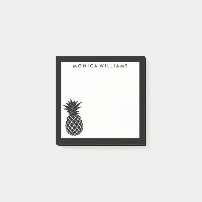 Your Text | Tropical Pineapple Post-it Notes (Front)