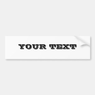 Your Text "VINETA" Bumper Sticker