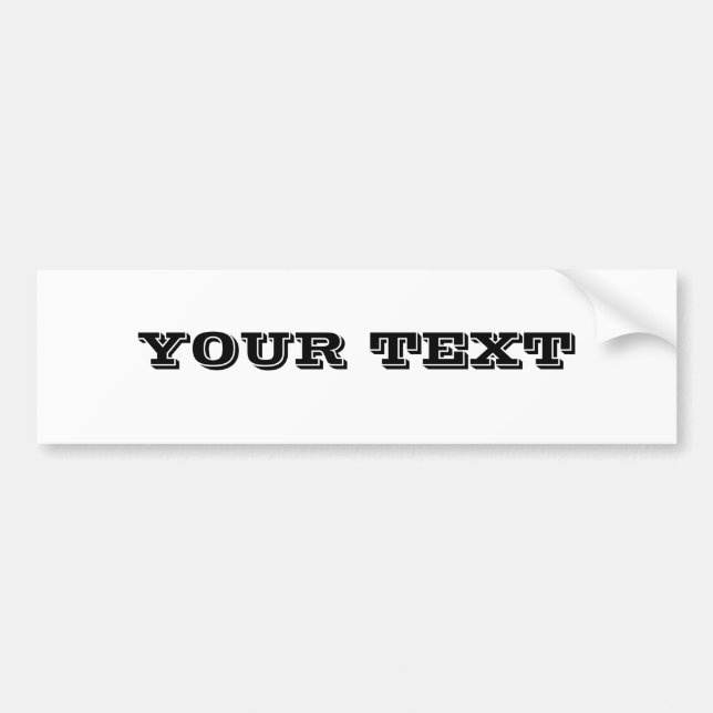 Your Text "VINETA" Bumper Sticker (Front)