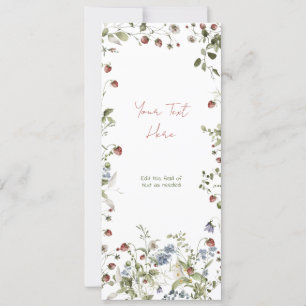Your Text Wildflower Watercolor Baby Shower Invitation