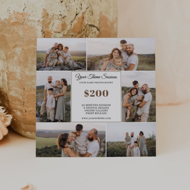 Your Theme Photography Mini Session Marketing Card (Creator Uploaded)