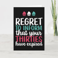 Your Thirties Have Expired Funny 40th Birthday
