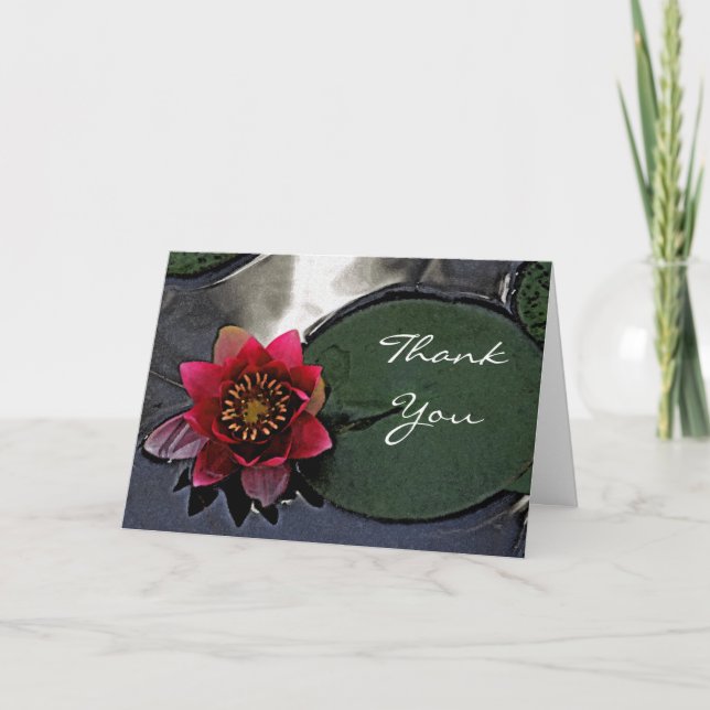 "YOUR THOUGHTFULNESS WAS SO APPRECIATED" (LOTUS THANK YOU CARD (Front)