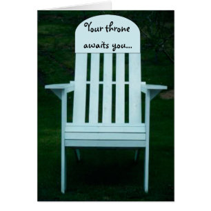 Your Throne Awaits You Chair Card