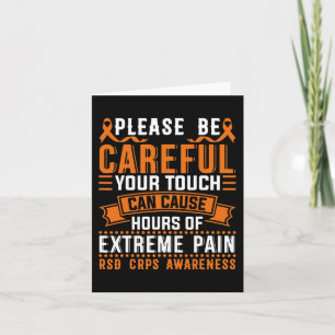 Your Touch Can Cause Extreme Pain Support CRPS Awa Card