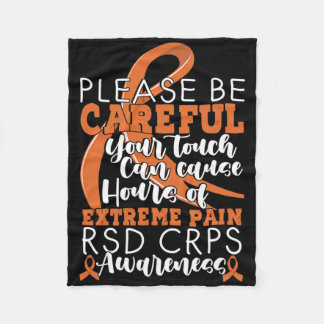 Your Touch Can Cause Extreme Pain Support Crps Awa Fleece Blanket