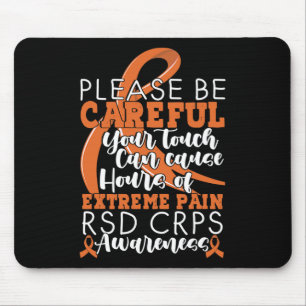 Your Touch Can Cause Extreme Pain Support CRPS Awa Mouse Pad