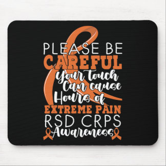 Your Touch Can Cause Extreme Pain Support CRPS Awa Mouse Pad