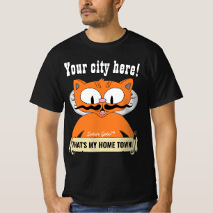 YOUR TOWN OR CITY! Cartoon Cat Señor Gato T-Shirt