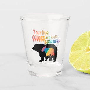 Your True Colours Are Beautiful – Bear Silhouette Shot Glass