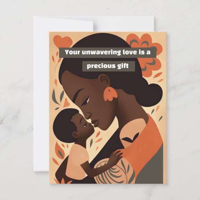 Your unwavering love is a precious gift holiday card (Front)