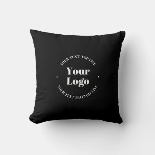 Your Uploaded Business Logo or other Design Cushion