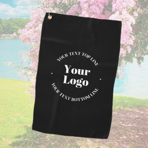 Your Uploaded Business Logo or other Design Golf Towel