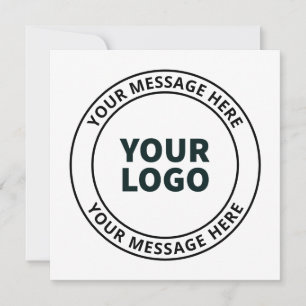 Your Uploaded Logo + Editable Circular Text