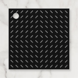 Your Uploaded Logo or Image Modern Patten Favour Tags