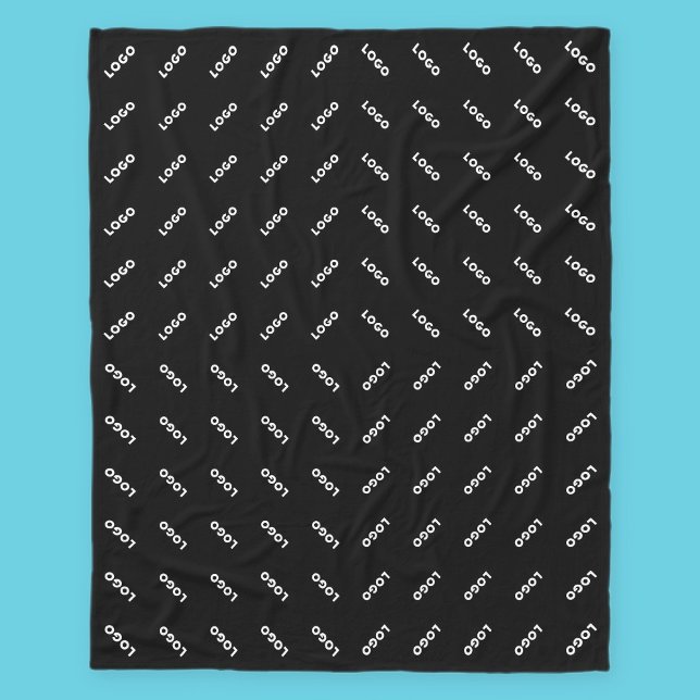 Your Uploaded Logo or Image | Modern Patten Fleece Blanket (Creator Uploaded)