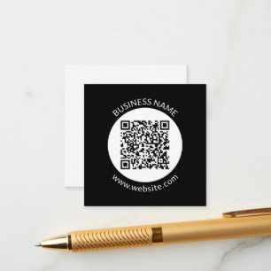 Your Uploaded QR code Editable Text & Colours Enclosure Card