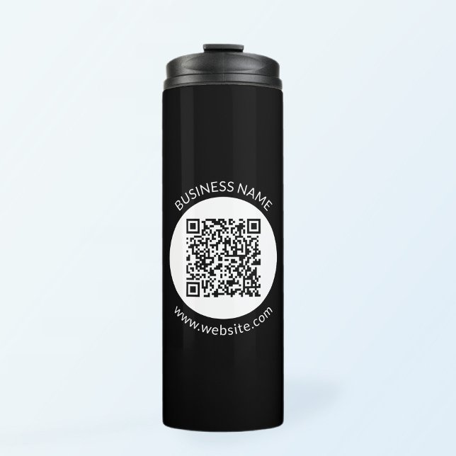 Your Uploaded QR code | Editable Text & Colours Thermal Tumbler (Creator Uploaded)