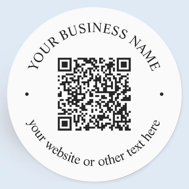 Your Uploaded QR code Plus Editable Circular Text (Creator Uploaded)