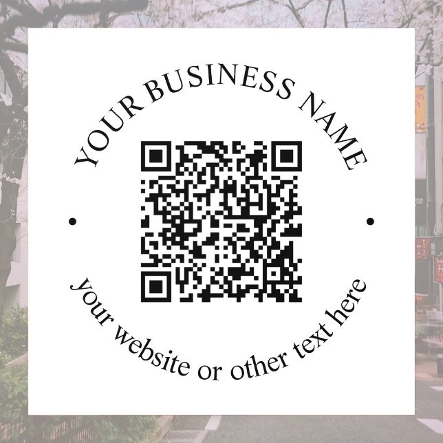 Your Uploaded QR code Plus Editable Circular Text (Creator Uploaded)