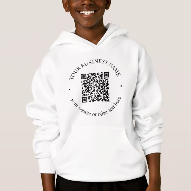 Your Uploaded QR code Plus Editable Circular Text (Front)