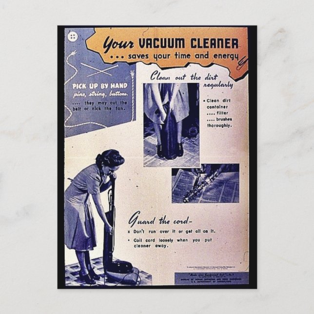 Your Vacuum Cleaner Postcard (Front)