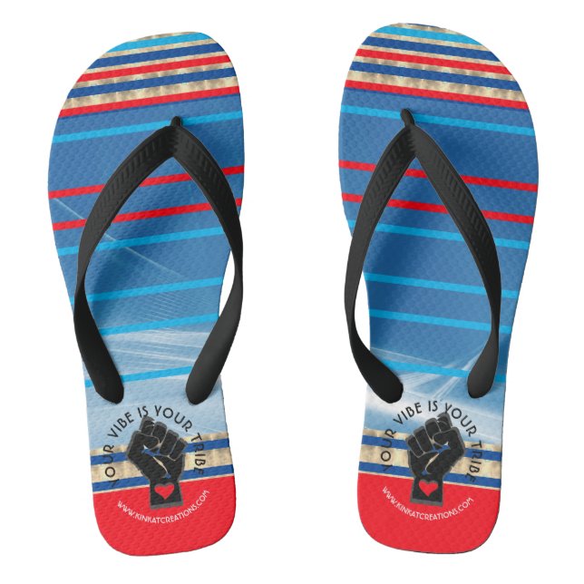 Your Vibe Is Your Tribe - Wave Rider Youngblood Thongs (Footbed)