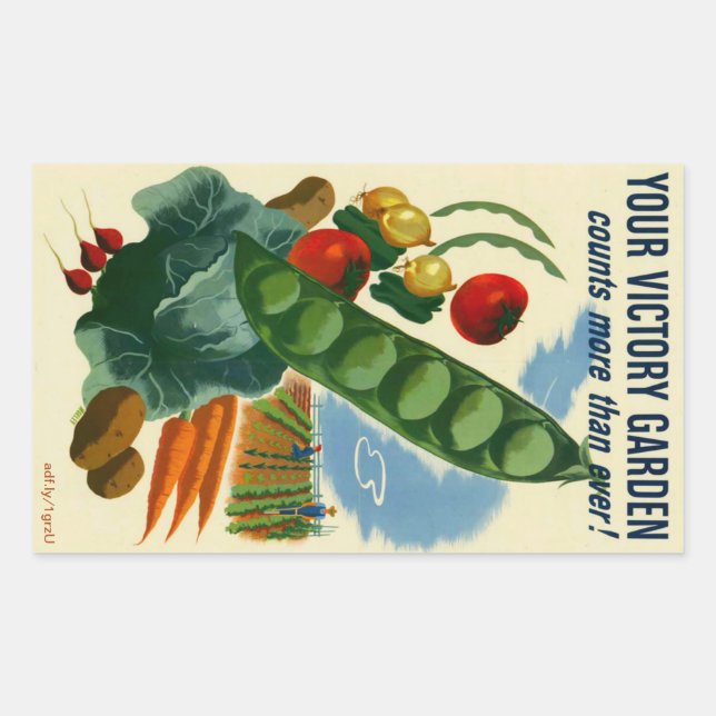 Your Victory Garden Rectangle Stickers (Front)