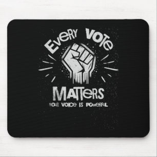 Your Voice Is Powerful Vote Sticker1 Mouse Pad