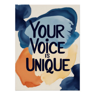 Your Voice Is Unique option 2 Poster