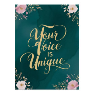 Your Voice Is Unique Poster