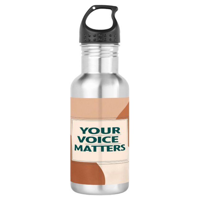 Your Voice Matters 3 532 Ml Water Bottle (Front)