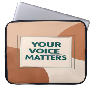 Your Voice Matters option 3 Laptop Sleeve