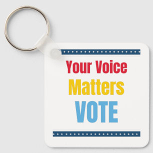 Your Voice Matters - Vote Key Ring