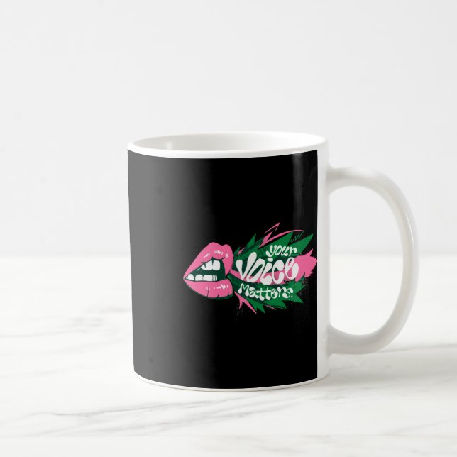 Your Voice S Sticker  Coffee Mug (Right)