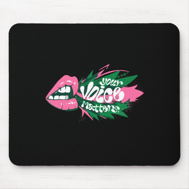 Your Voice S Sticker  Mouse Pad (Front)