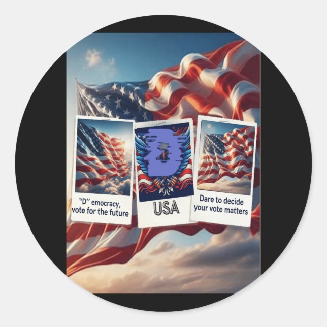 Your Vote1  Classic Round Sticker (Front)