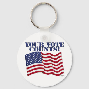 YOUR VOTE COUNTS! KEY RING