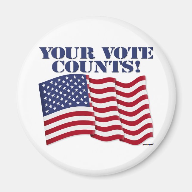 YOUR VOTE COUNTS! MAGNET (Front)