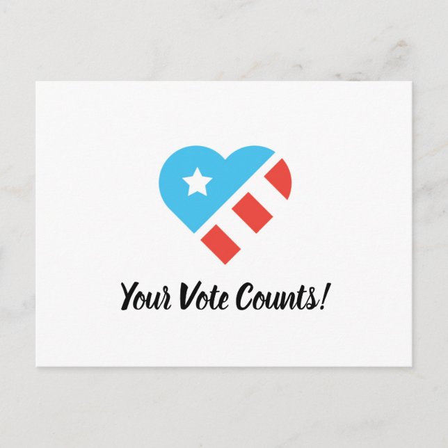 Your Vote Counts postcard (Front)