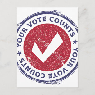 your vote counts postcard