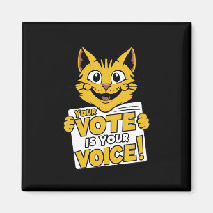Your Vote In Your Voice! Sticker Magnet