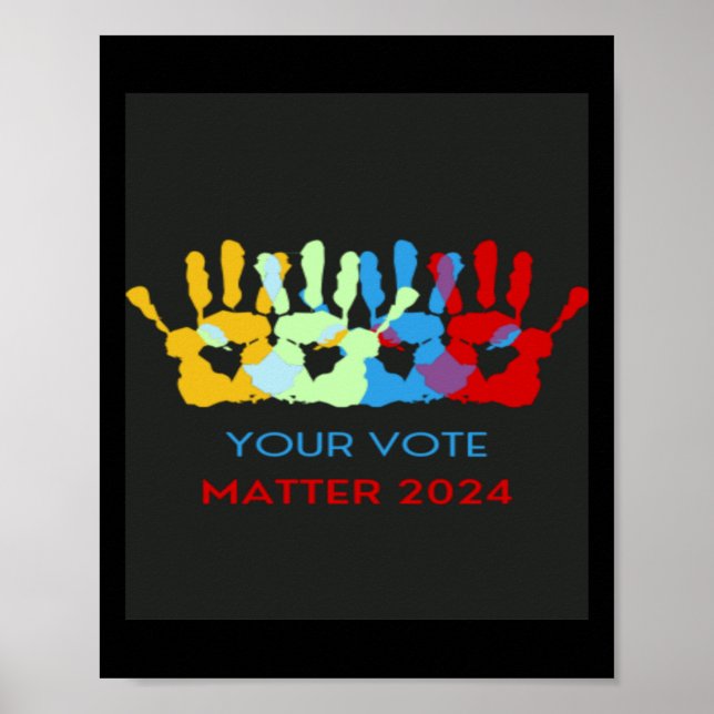 Your Vote Is Sticker  Poster (Front)