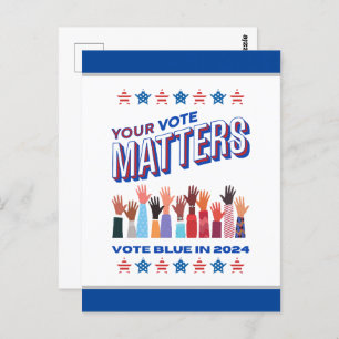 Your Vote Matters 2024 Election  Postcard