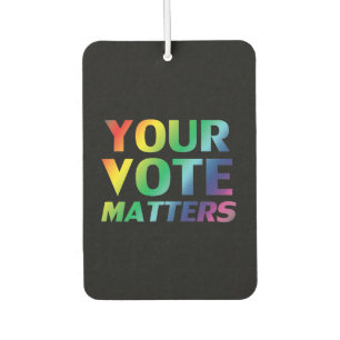 Your vote matters Black pride lgbtq air freshener